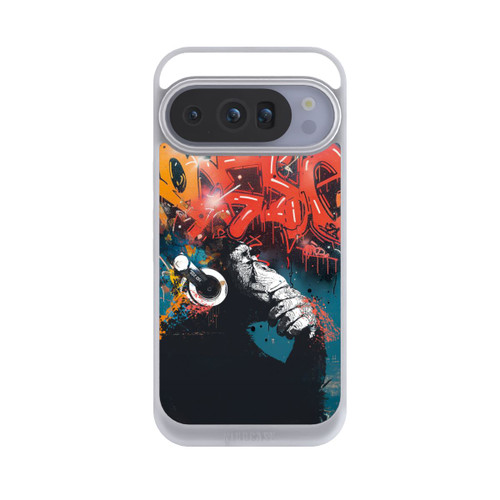 Google Pixel 10 Pro NIVOpure Affe Stereo Kopfhörer Graffiti Street Art
