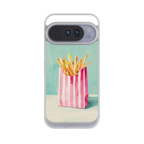 Google Pixel 10 Pro NIVOpure Retro Pommes Blau Watercolor
