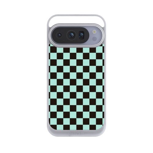 Google Pixel 10 Pro NIVOpure Checked Pattern Blue Brown