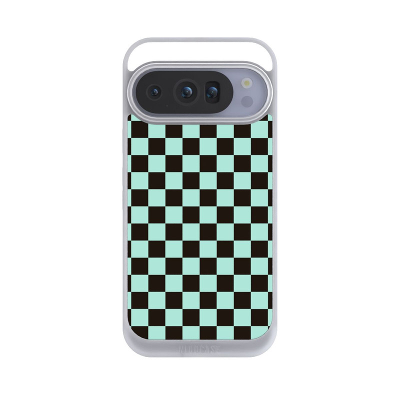 Pixel 10 Pro NIVOpure Checked Pattern Blue Brown