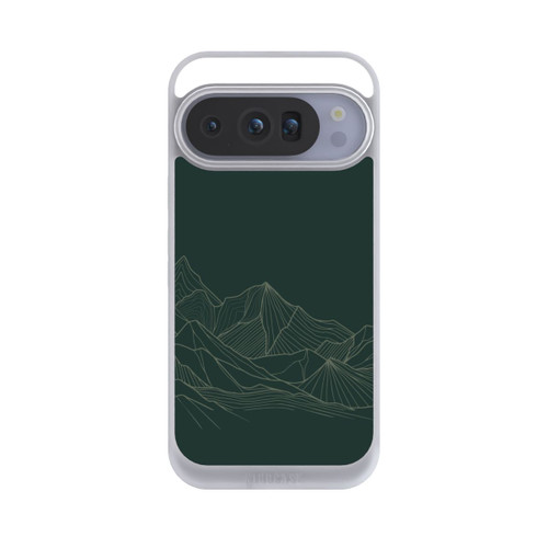 Google Pixel 10 Pro NIVOpure Berg Line Art Grün