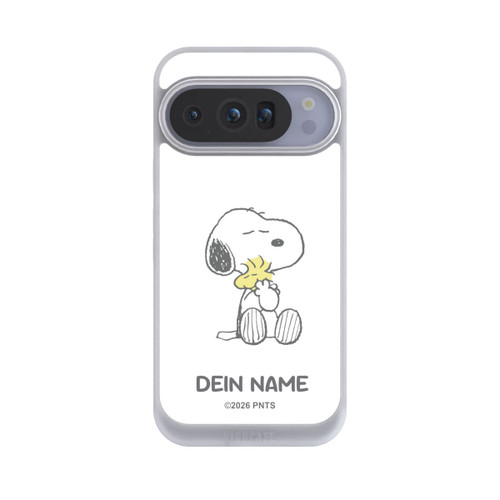 Google Pixel 10 Pro NIVOpure Snoopy And Woodstock Cuddling Personalisierbar