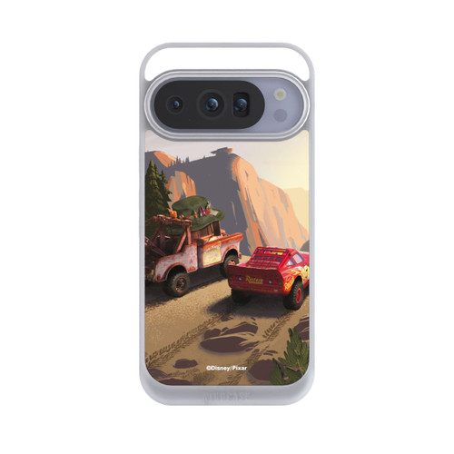 Google Pixel 10 Pro NIVOpure Disney Pixar Cars Sonnenuntergang Lightning McQueen und Hook