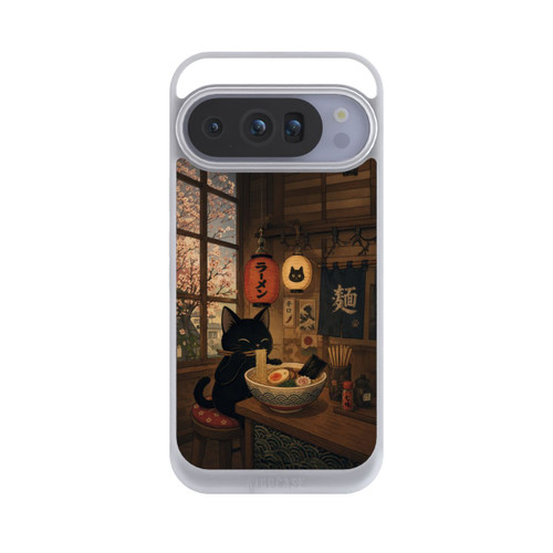 Google Pixel 10 Pro NIVOpure Ramen Bar with a Black Cat with AI