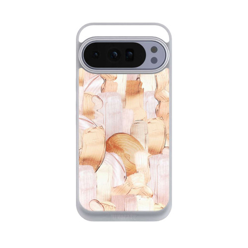 Google Pixel 10 Pro XL NIVOpure Weiß/Gold Pinsel Muster