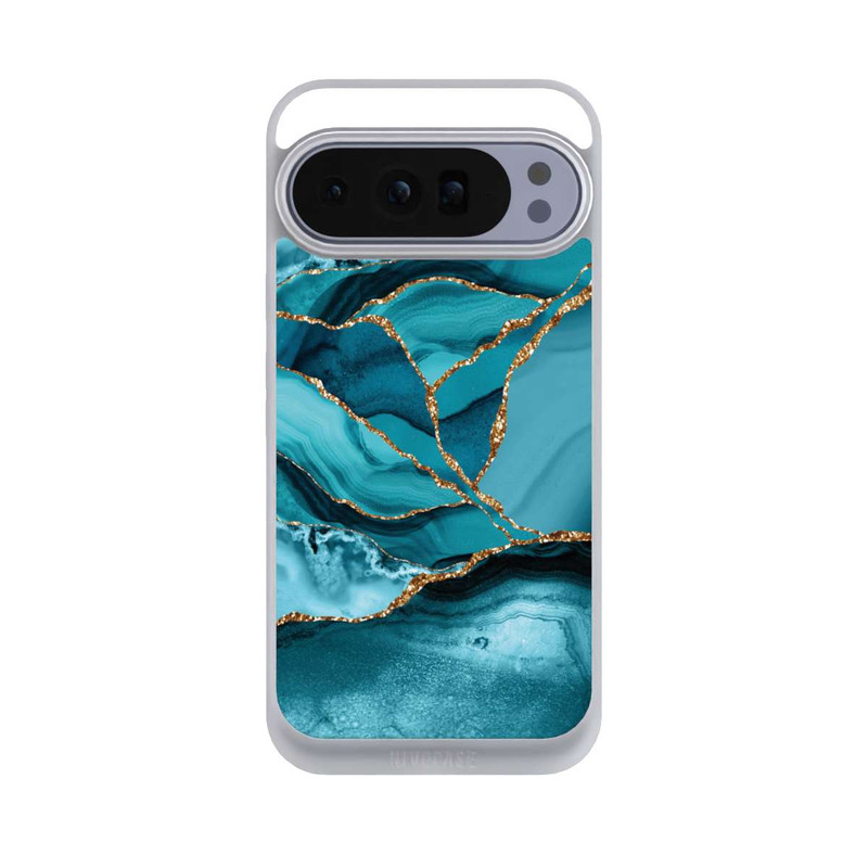 Pixel 10 Pro XL NIVOpure Eisblaue Marmor Landschaft
