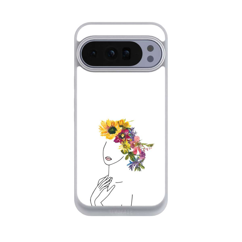 Pixel 10 Pro XL NIVOpure Line Art Frau mit Blumenkrone