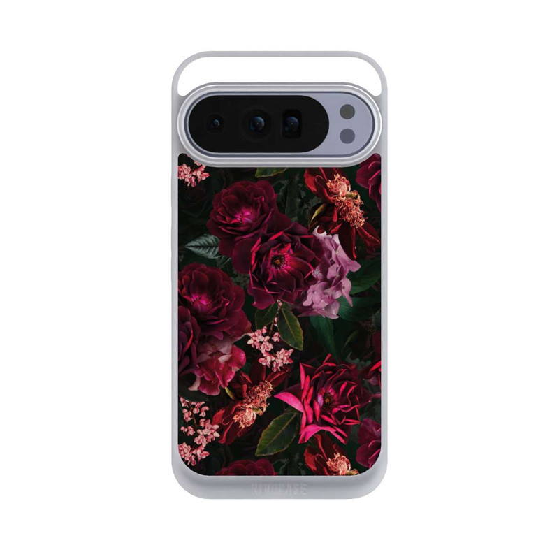 Pixel 10 Pro XL NIVOpure Dunkle romantische Vintage Rosen und Pfingstrosen