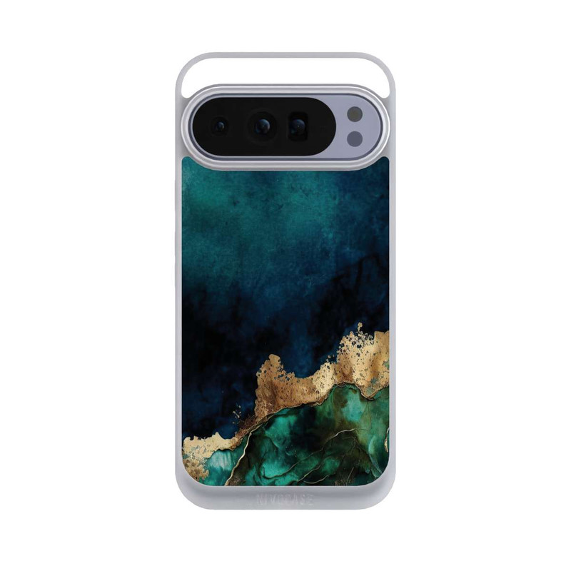 Pixel 10 Pro XL NIVOpure Bleu pétrole avec or