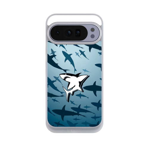 Google Pixel 10 Pro XL NIVOpure Haie Muster Blau