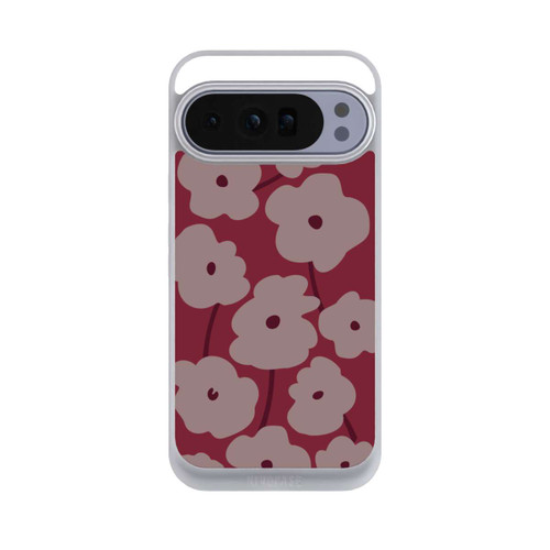 Google Pixel 10 Pro XL NIVOpure Minimalistische Blumen Bordeaux