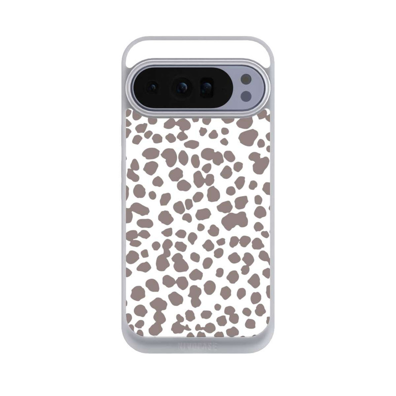 Pixel 10 Pro XL NIVOpure Motif Guépard Marron Blanc