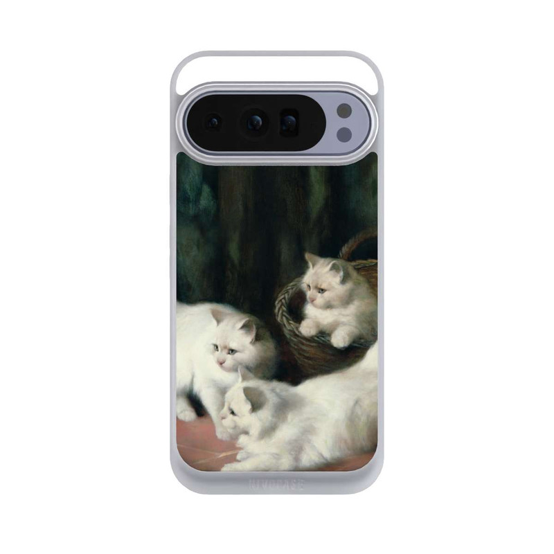 Pixel 10 Pro XL NIVOpure Three White Angora Kittens