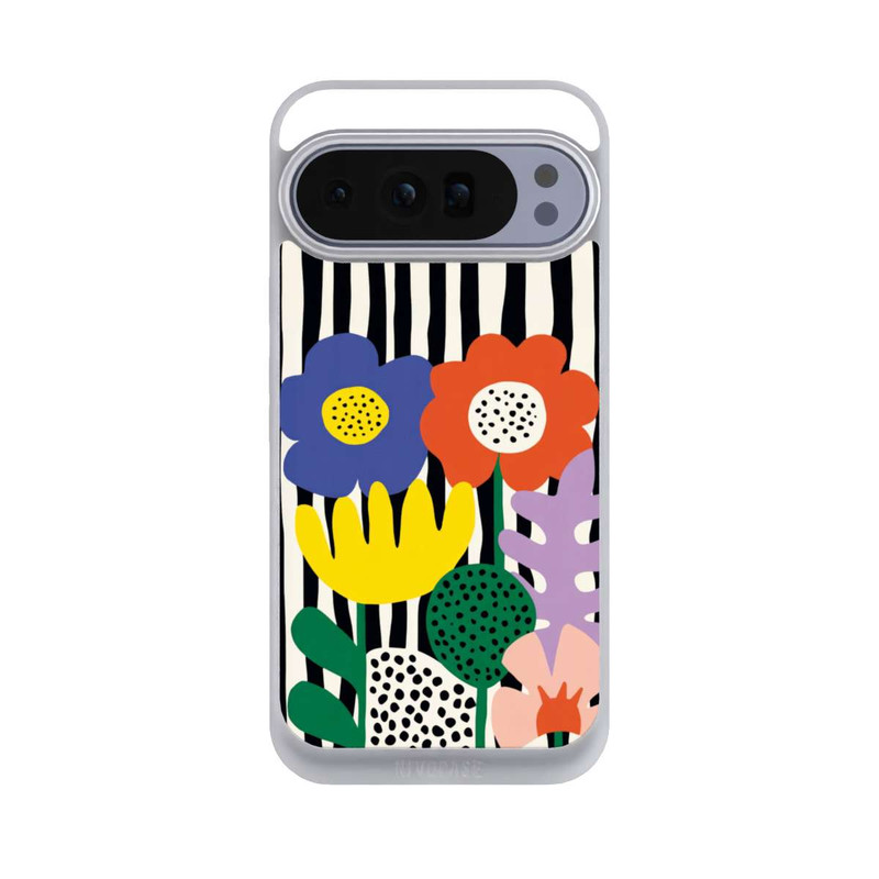 Pixel 10 Pro XL NIVOpure Flowers Striped Background