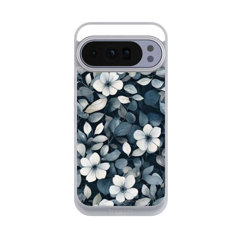 Pixel 10 Pro XL NIVOpure Blaue Negativblumen mit KI