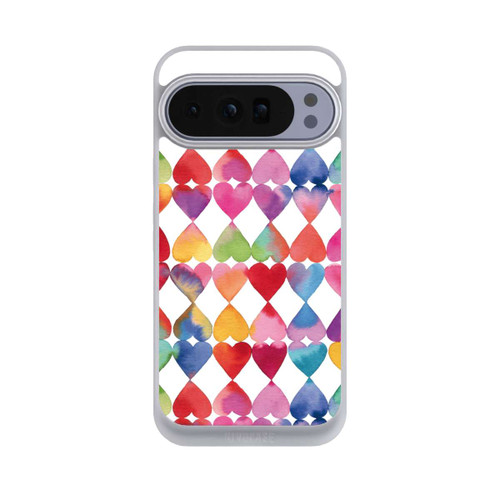 Google Pixel 10 Pro XL NIVOpure Buntes Herz Watercolor Muster