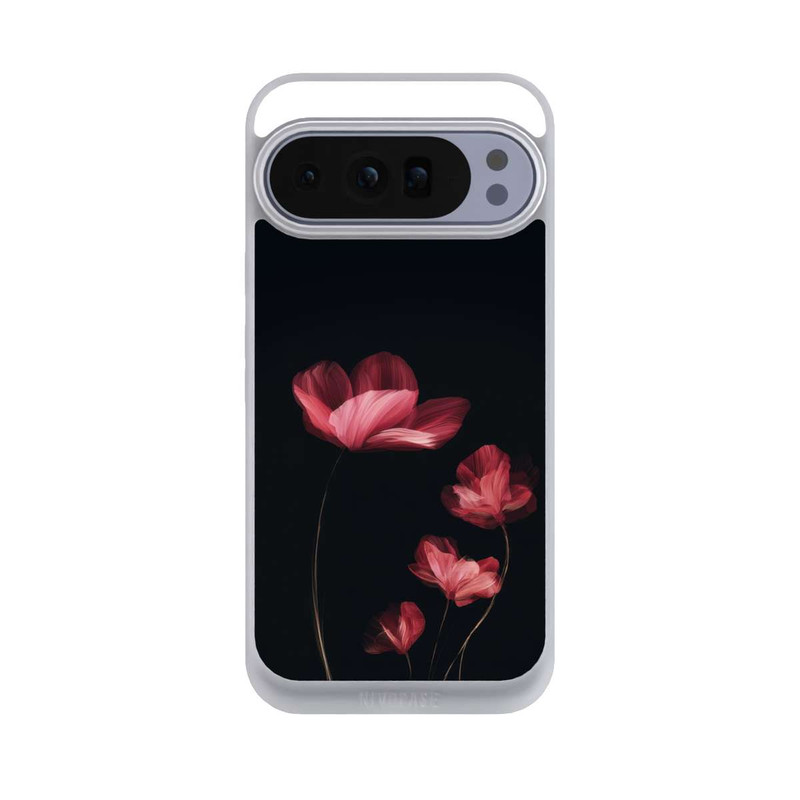 Pixel 10 Pro XL NIVOpure Burgunder Blüten schwarz