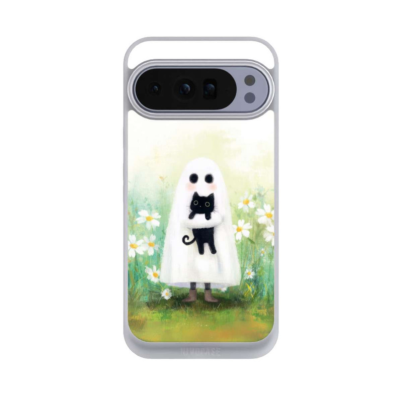 Pixel 10 Pro XL NIVOpure Geist und Katze Halloween mit KI