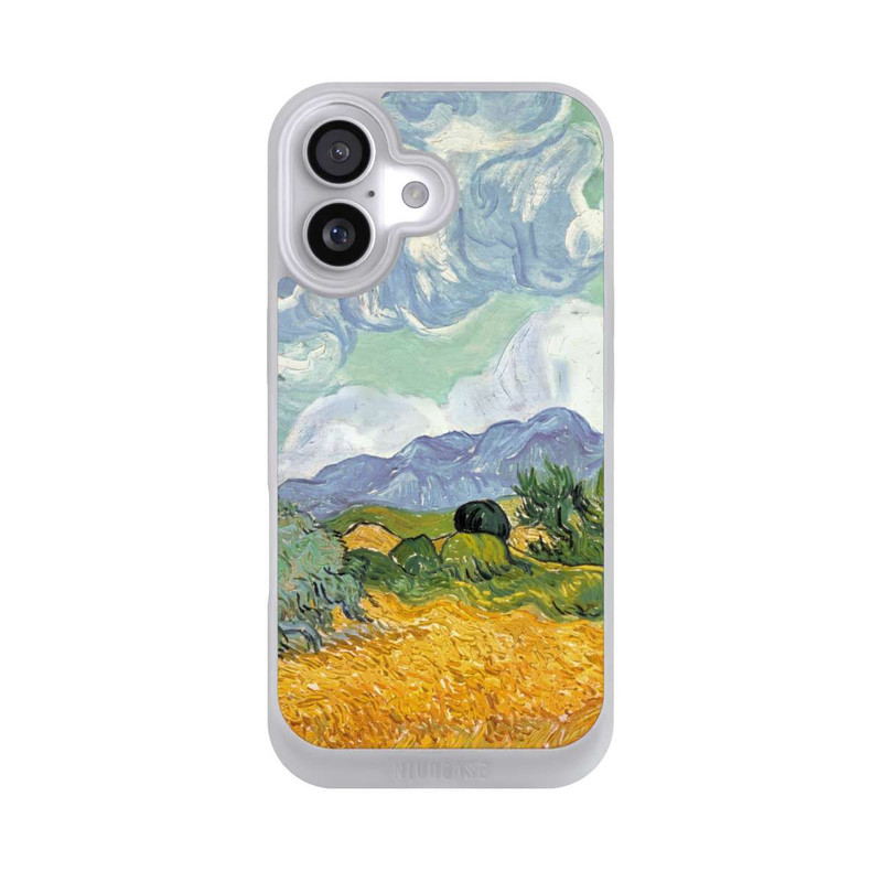 iPhone 17 NIVOpure Weizenfeld mit Zypressen