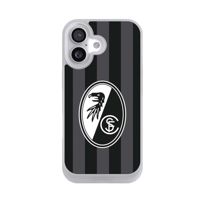 iPhone 17 NIVOpure SC Freiburg - Grau Gestreift