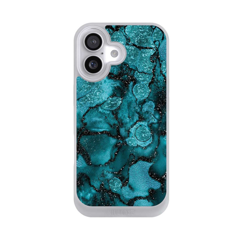 iPhone 17 NIVOpure Paillettes Bleues