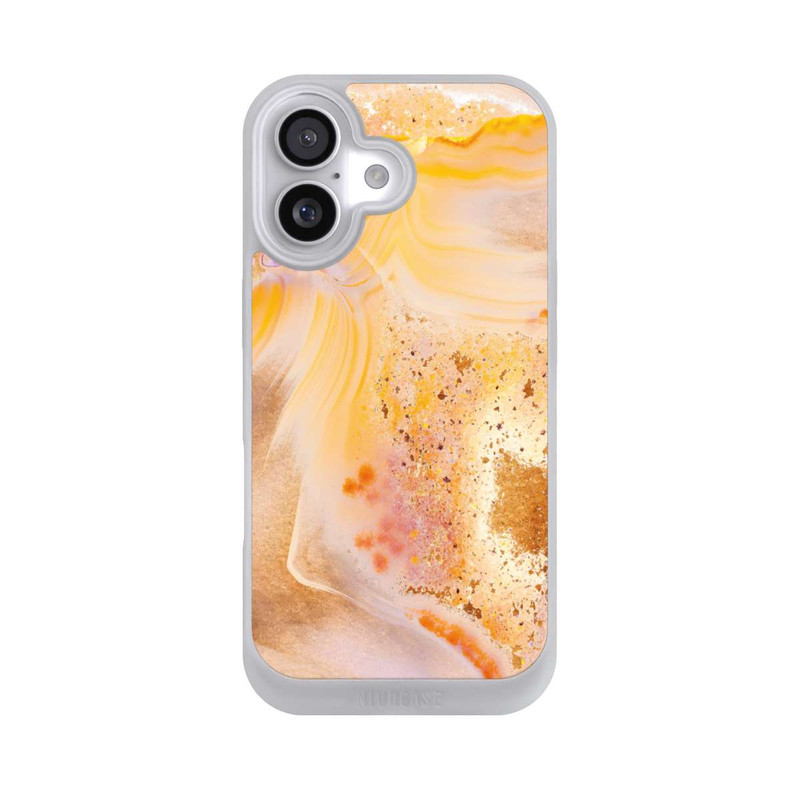 iPhone 17 NIVOpure Marbre Orange Scintillant