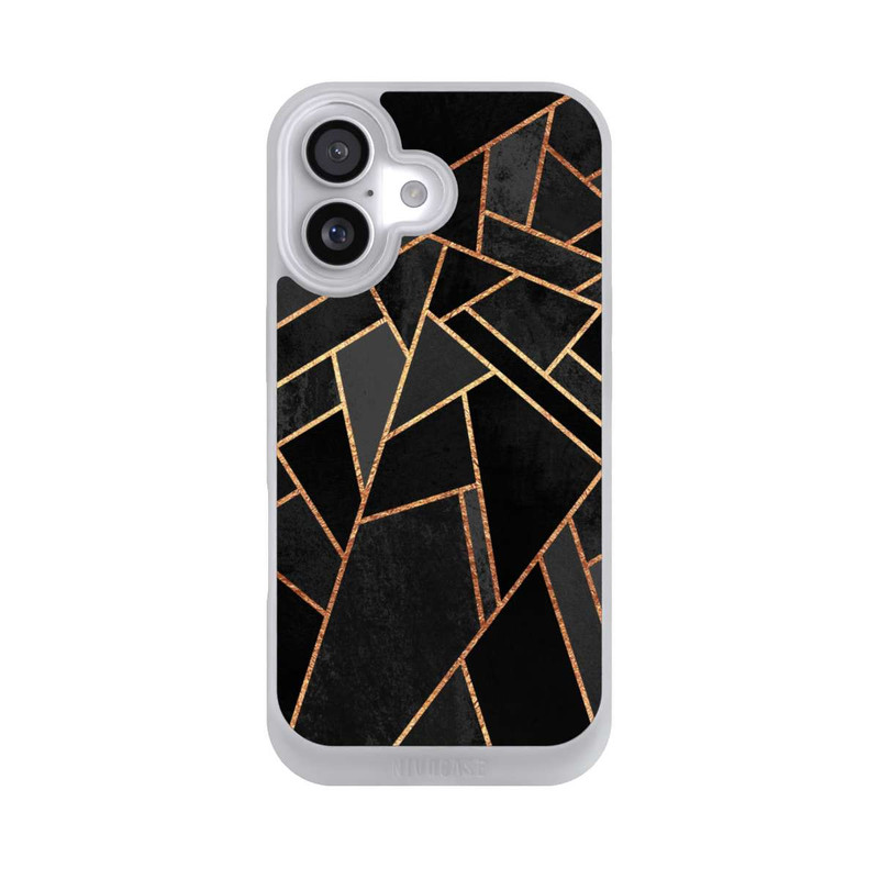 iPhone 17 NIVOpure Black Night Gold Print