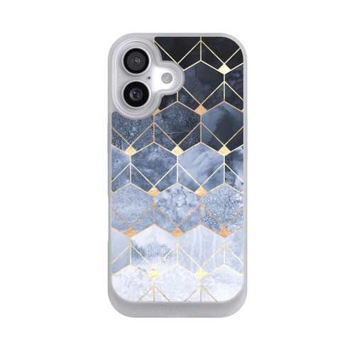  NIVOpure Blaue Sechsecke und Diamanten Golddruck
