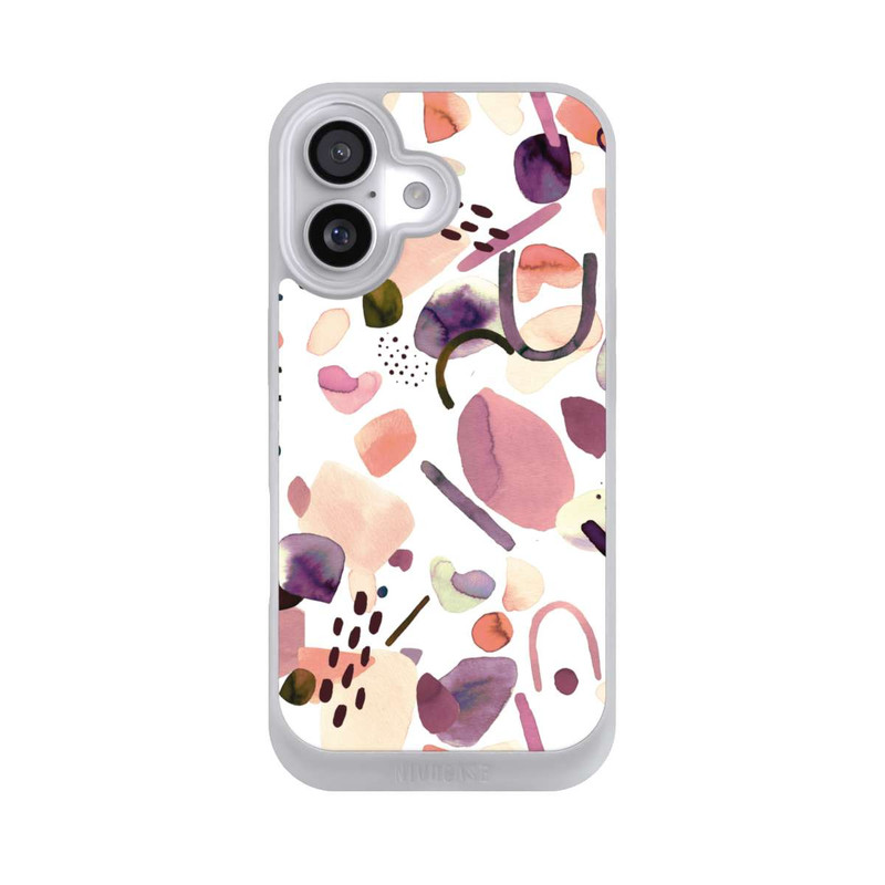 iPhone 17 NIVOpure Abstrakte Formen aquarell lila