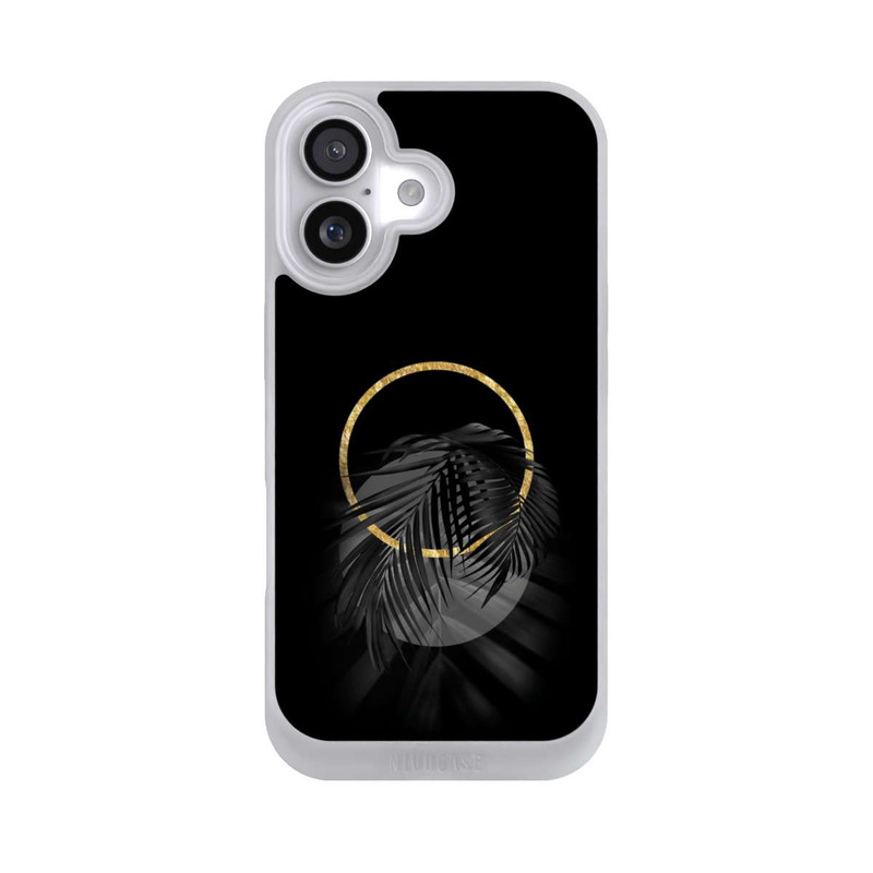 iPhone 17 NIVOpure Black Tropical Leaf