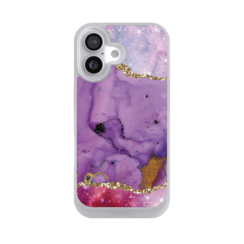 iPhone 17 NIVOpure Purple Galaxy Glamour Marble