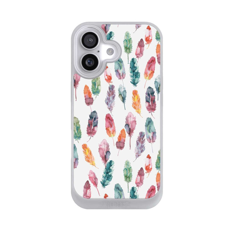 iPhone 17 NIVOpure Aquarellfedern Boho