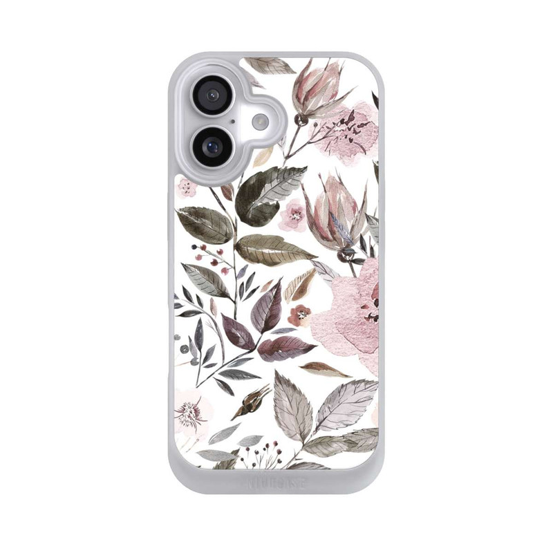 iPhone 17 NIVOpure Aquarell braune Rosenblüten