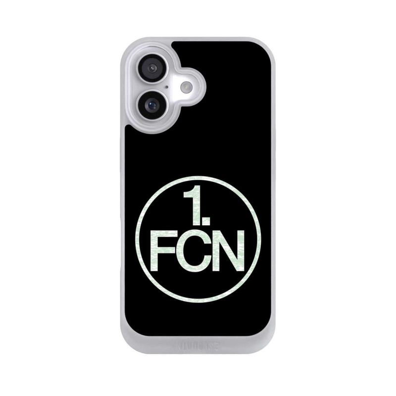 iPhone 17 NIVOpure FCN Logo in Weiß Hintergrund Schwarz