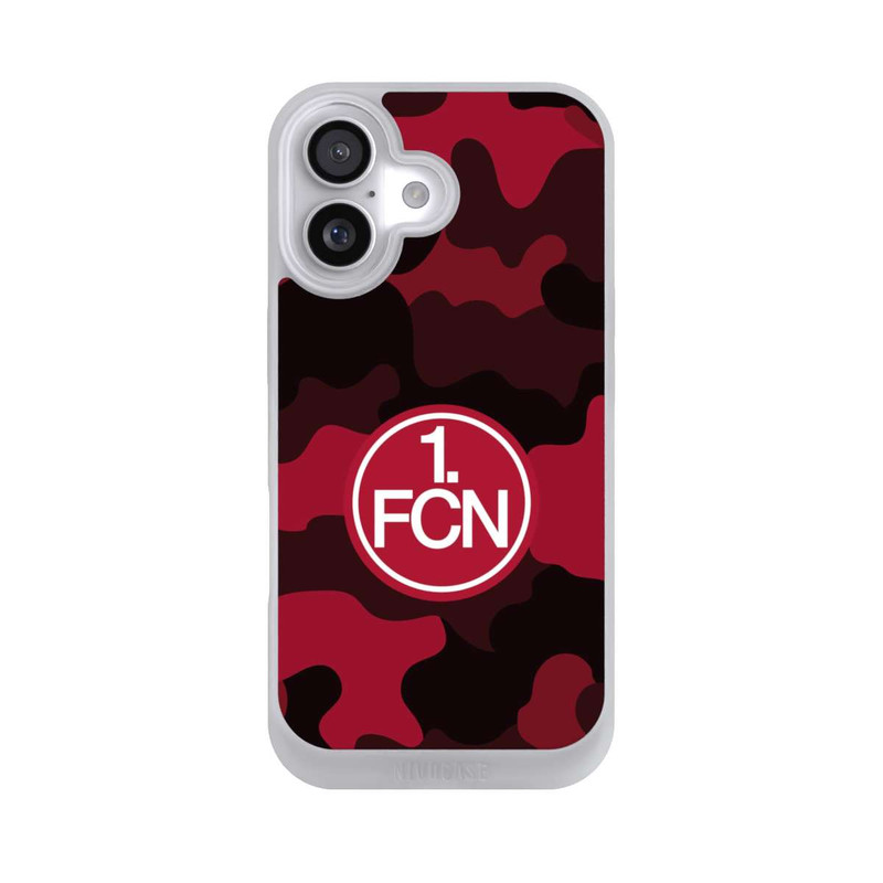 iPhone 17 NIVOpure FCN Logo Weiß in Roter Tarnung