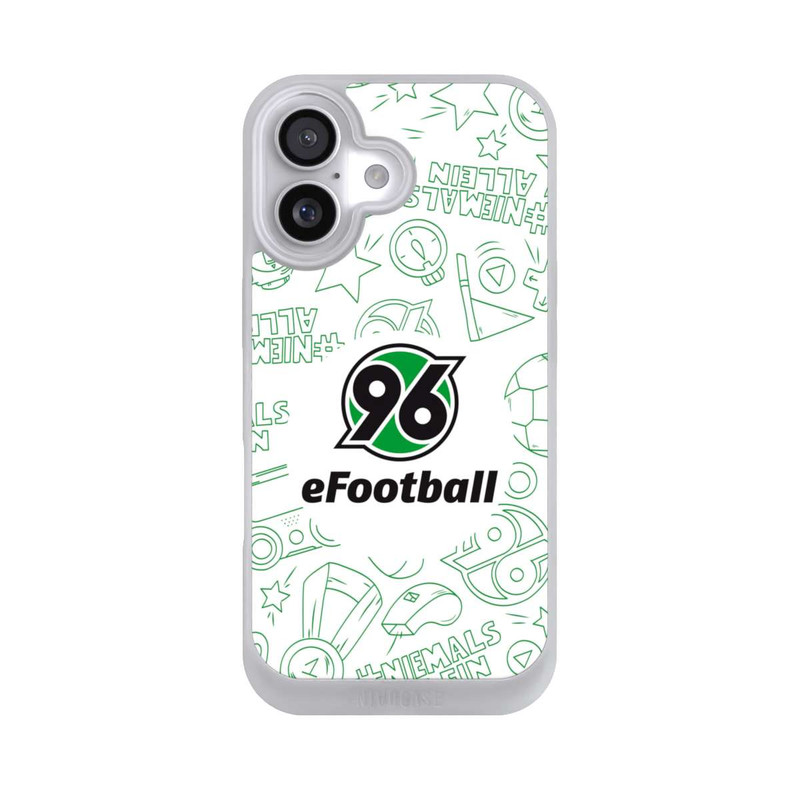 iPhone 17 NIVOpure Hannover 96 Football Pattern Design White