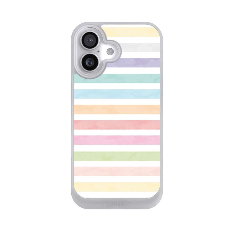 iPhone 17 NIVOpure Regenbogenfarbene Streifen