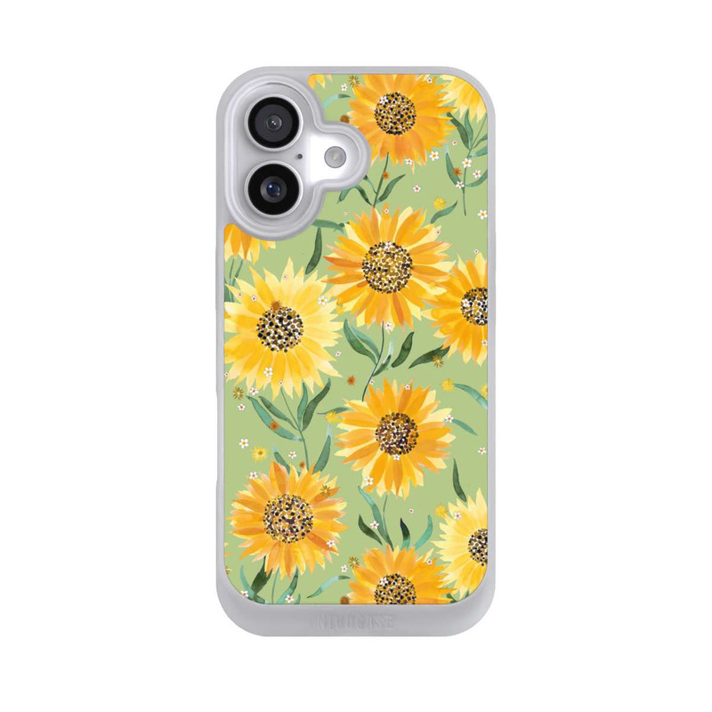 iPhone 17 NIVOpure Sonnenblumen grün