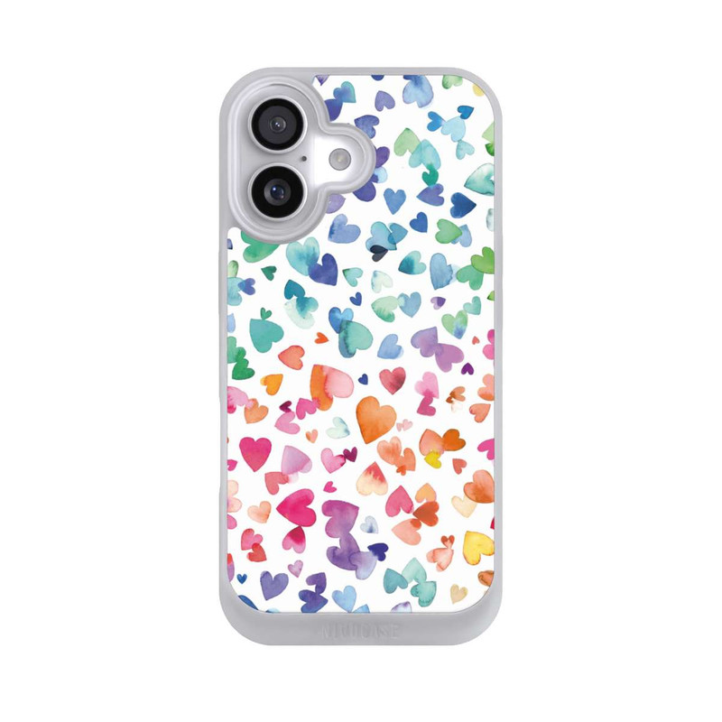 iPhone 17 NIVOpure Watercolor Love Hearts