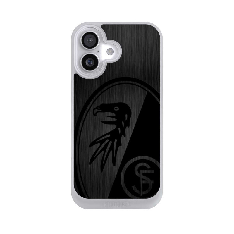 iPhone 17 NIVOpure SC Freiburg Kratzen Horizontal Metall Hintergrund