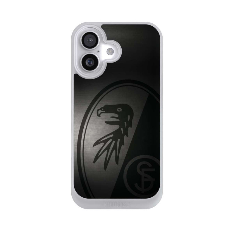 iPhone 17 NIVOpure SC Freiburg Dot Metall Hintergrund