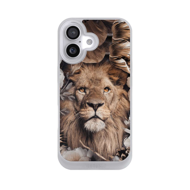 iPhone 17 NIVOpure Lion Flower Frame beige