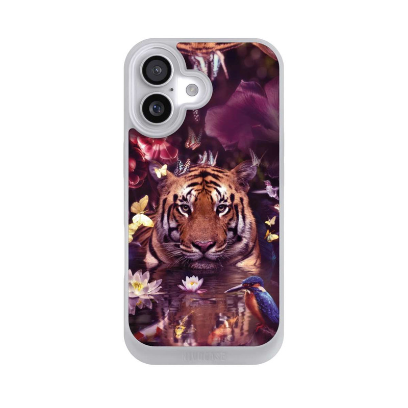 iPhone 17 NIVOpure Tiger Blumenrahmen