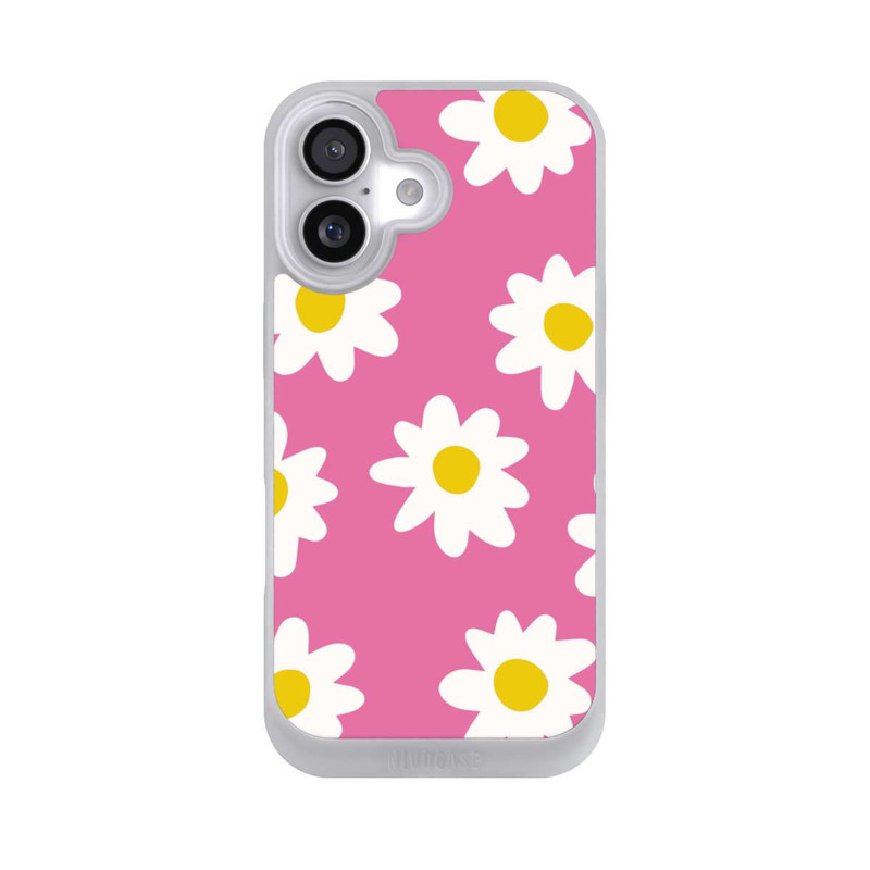 iPhone 17 NIVOpure Daisy Pink Pattern