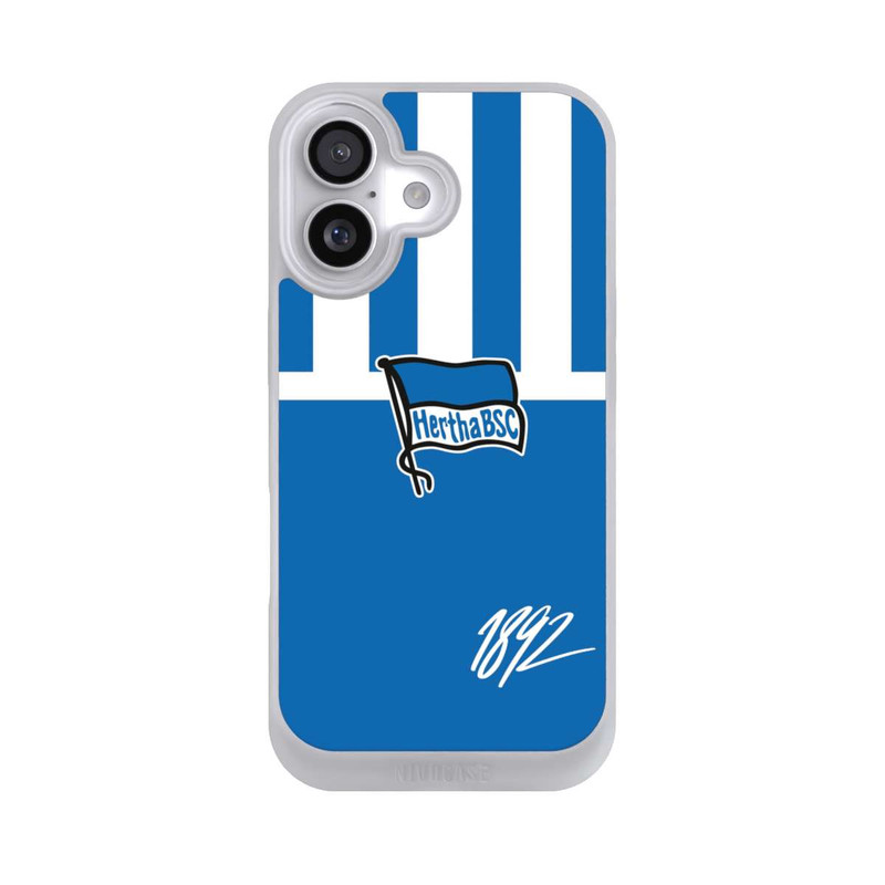 iPhone 17 NIVOpure Blau und Weiß Vertikal Streifen