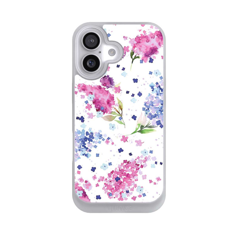 iPhone 17 NIVOpure Hortensien Lila und Rosa Blumen