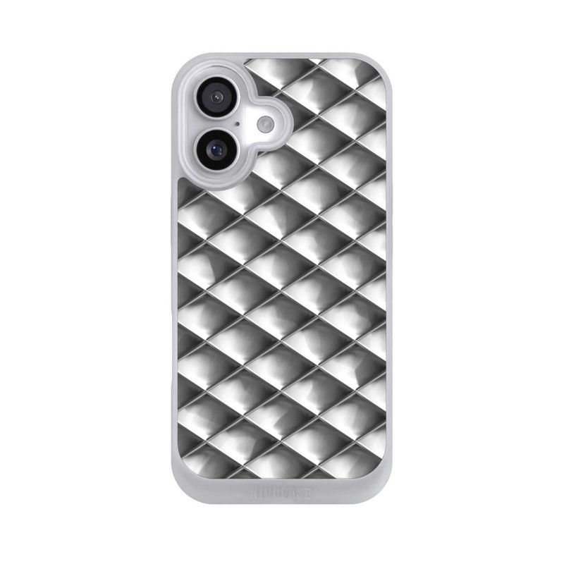 iPhone 17 NIVOpure Glamour Silver Squares
