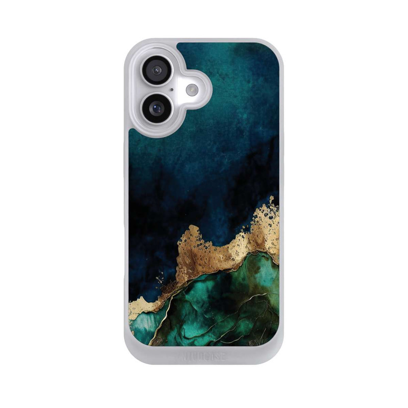 iPhone 17 NIVOpure Petrolblau mit Gold