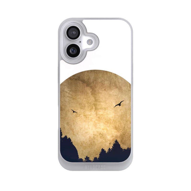 iPhone 17 NIVOpure Zwei Vögel vor Mond