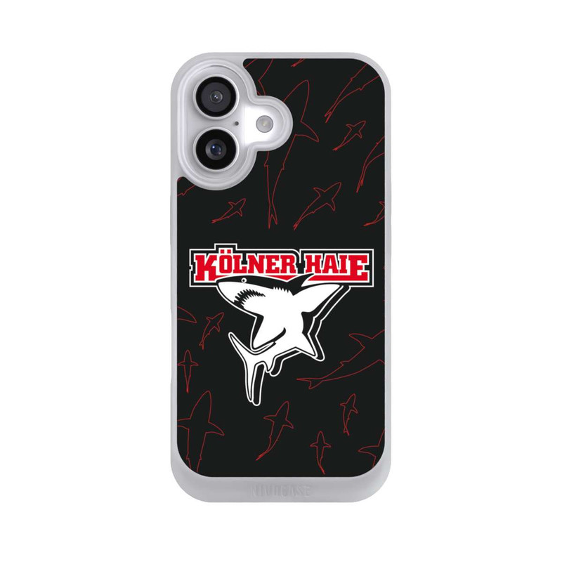 iPhone 17 NIVOpure Haie Muster Rot